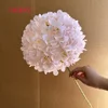 #16 - Rosa Claro - Hortensias de cabeza grande de 18 cm