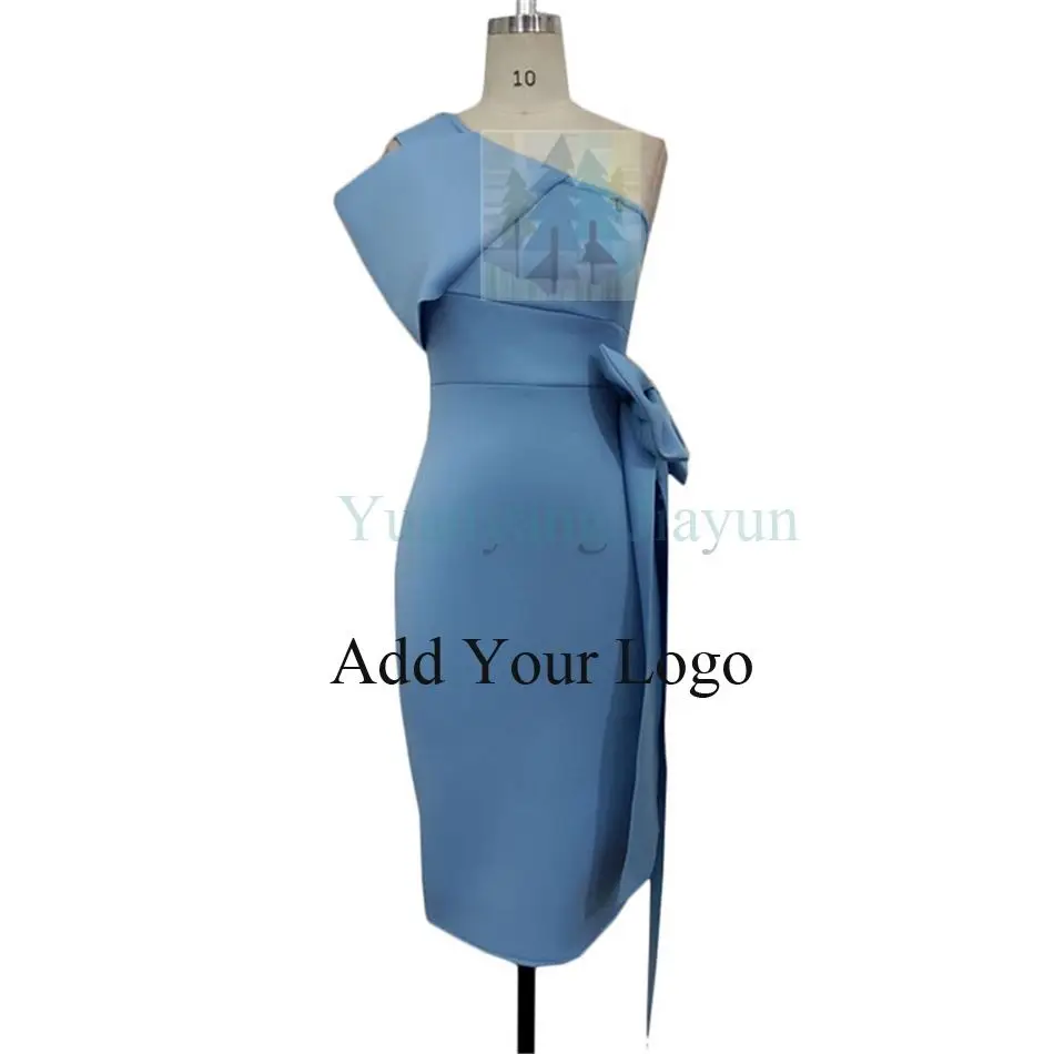 Bodycon Dresses One Shoulder With Bow Tie Waist Belt Light Blue Dress Elegant Slim African Event Celebrate Occasion| Alibaba.com Bodycon Dresses One Shoulder With Bow Tie Waist Belt Light Blue Dress Elegant Slim African Event Celebrate Occasion| Alibaba.com
