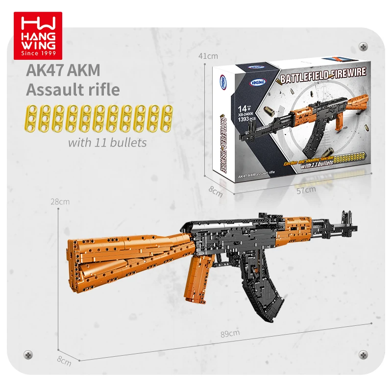 AK47 for Kids - 1036PCS Gun Building Block Set Assembly Toys