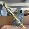 Dark gray half-body david-golden light tube