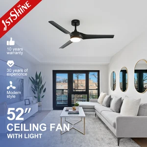 1stshine LED Ceiling Fan Home Living Room Adjustable Wind LED Lighting Ceiling Fan with Smart APP
