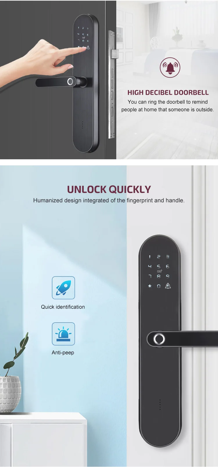 Smart Fingerprint Door Lock - Secure Your Home Efficiently