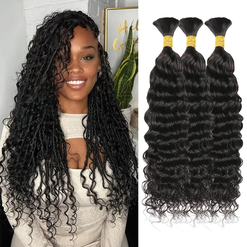 20-28 pollici di capelli umani ondulati di colore naturale all'ingrosso_voghion.com