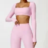 Maniche lunghe rosa