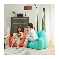 Portable Removable PU Fabric Soft Living Room Outdoor Bean Bag fill One Giant Bean Bag Sofa