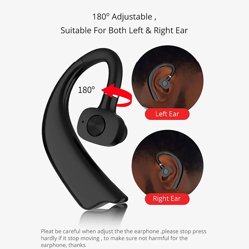 X23 Earphone Wireless Single Ear Headset for Business