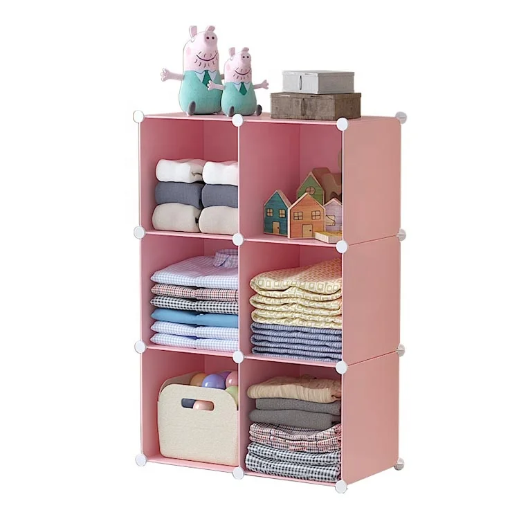 Modern Multi-Functional DIY Plastic Cube Storage Cabinets Extendable Home Use & Office Furniture for Living Room Hospital School