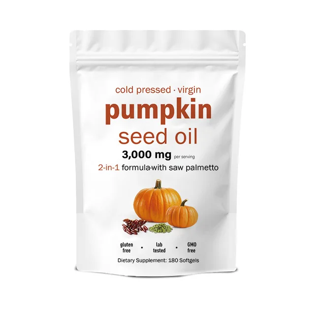 Effective Healthcare Supplement in Softgel Capsule Dosage Form Pumpkin Seed Oil Capsule