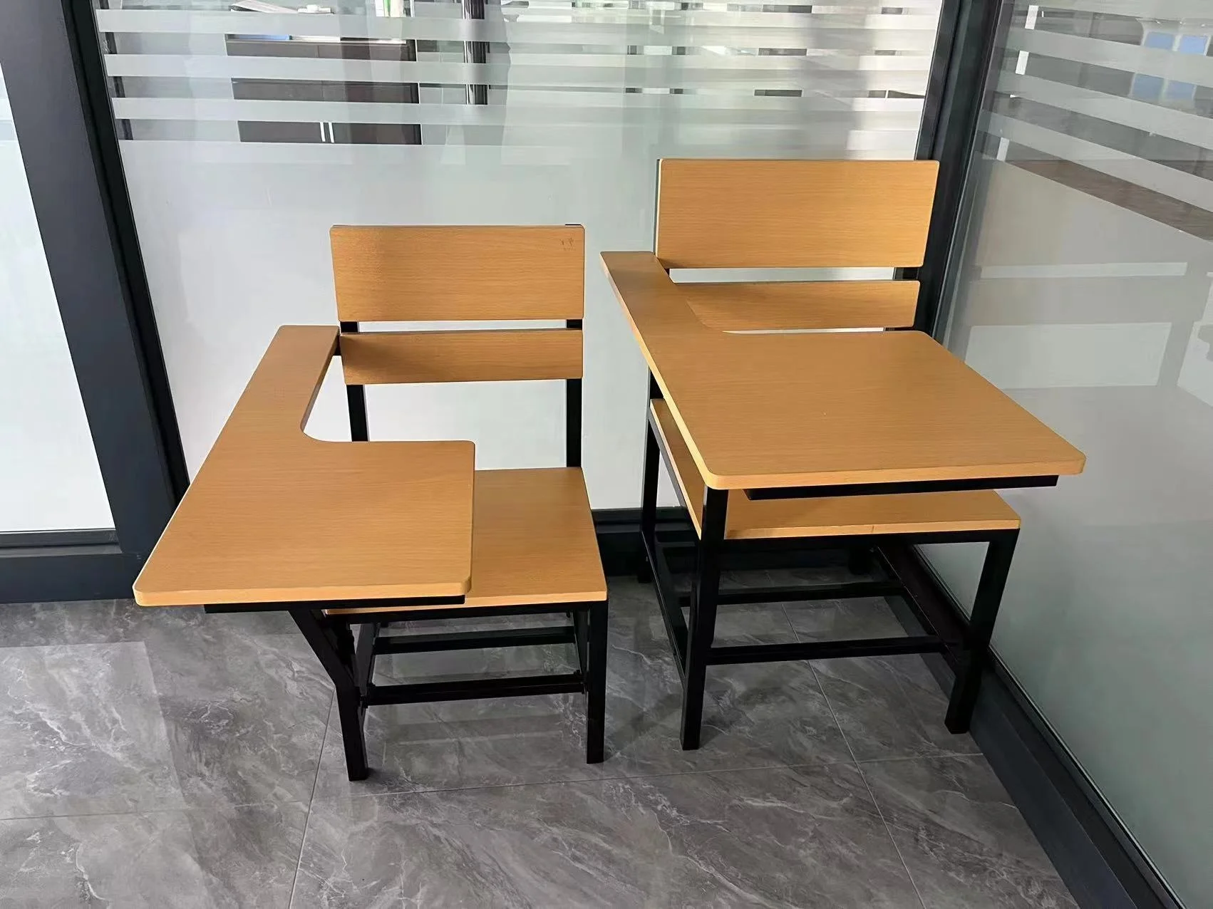 New Arrival Chairs School Student With Writing Pad Philippines Training  Student Desk Chair With Table Attached