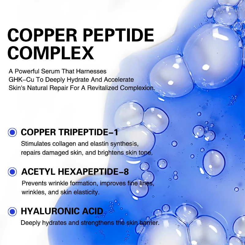 can you mix ghk cu with hyaluronic acid Copper Peptide Regenerating Serum for Glowing Skin and Hair main image 0