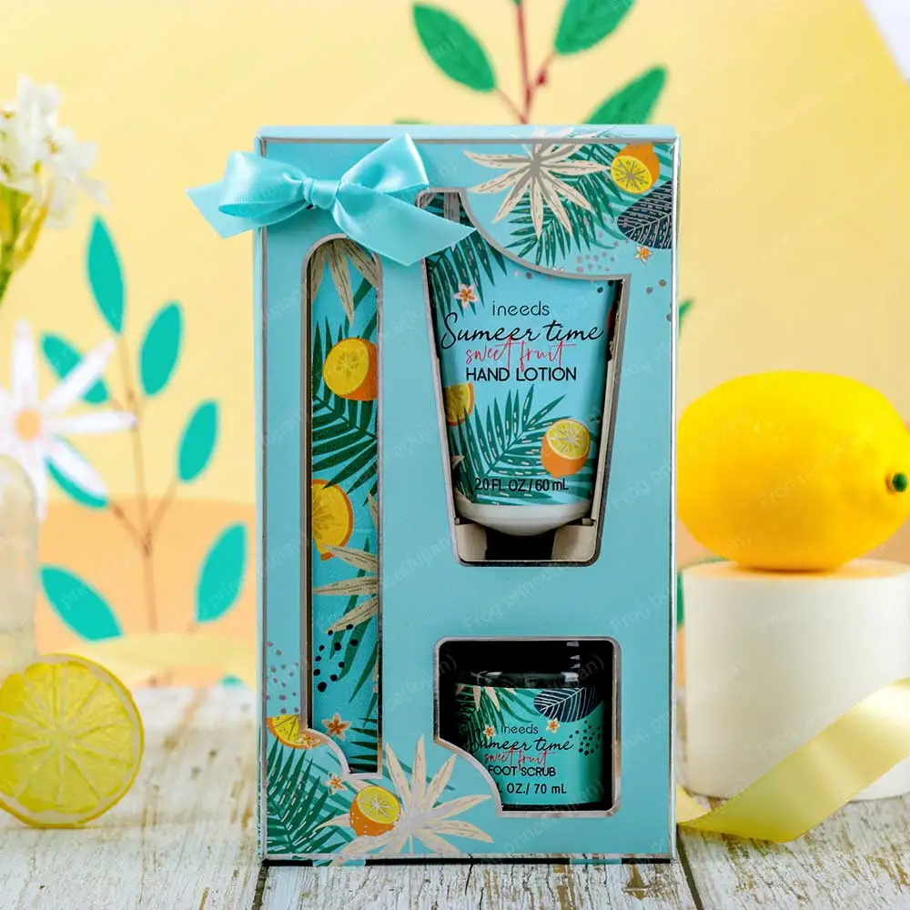 Customized Hand Cream & Scrub Hand & Foot Care Gift Set with Nail File