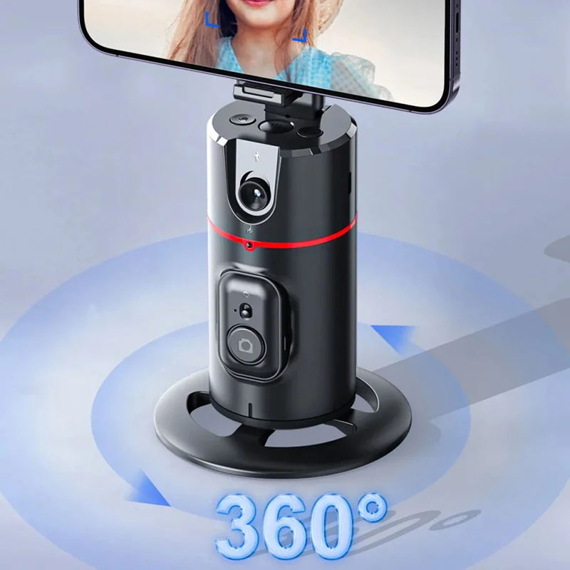 P02 360 Smart AI Face Tracking Mobile Holder 1200mAh Rechargeable Auto Following Mobile Gimbal Stabilizer Gesture Phone Holder