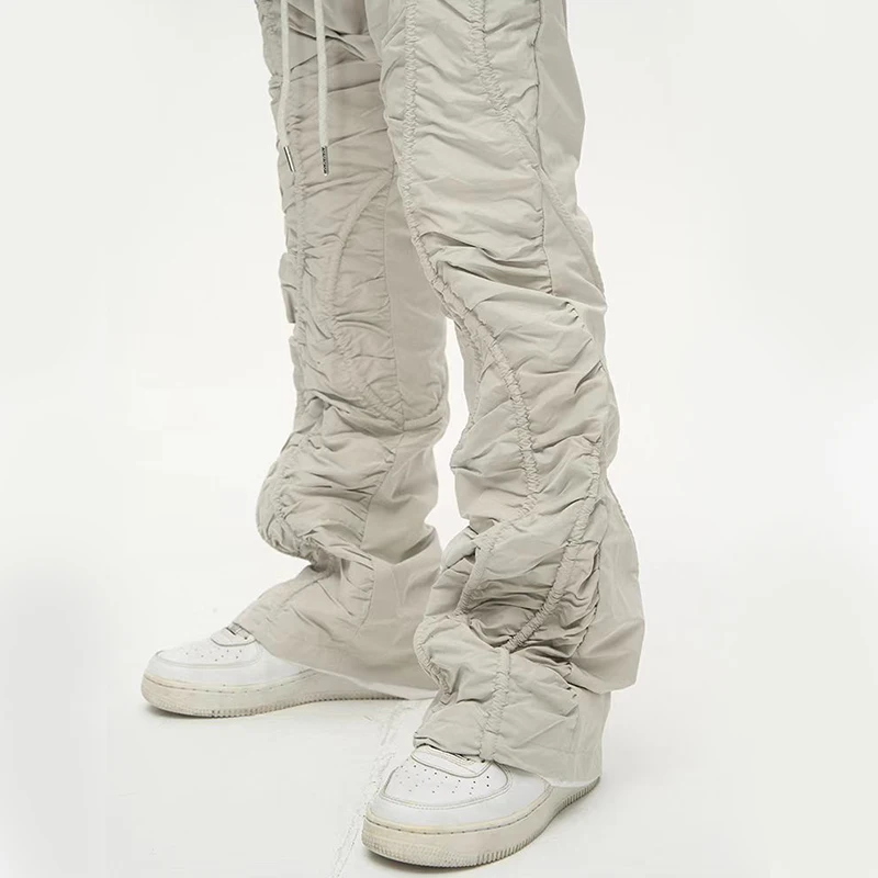 DiZNEW Custom Mens Pants Designer Elasticity Trouser Hip Hop Streetwear White Joggers Pants