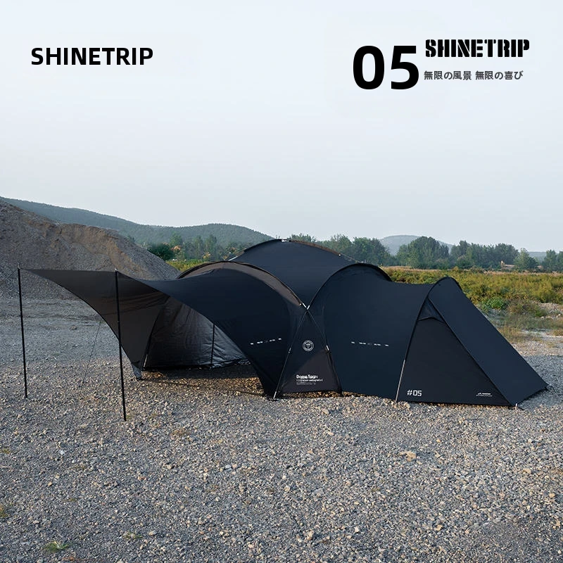 Shinetrip Waterproof Coated Silver Dome Canopy Tent - Outdoor
