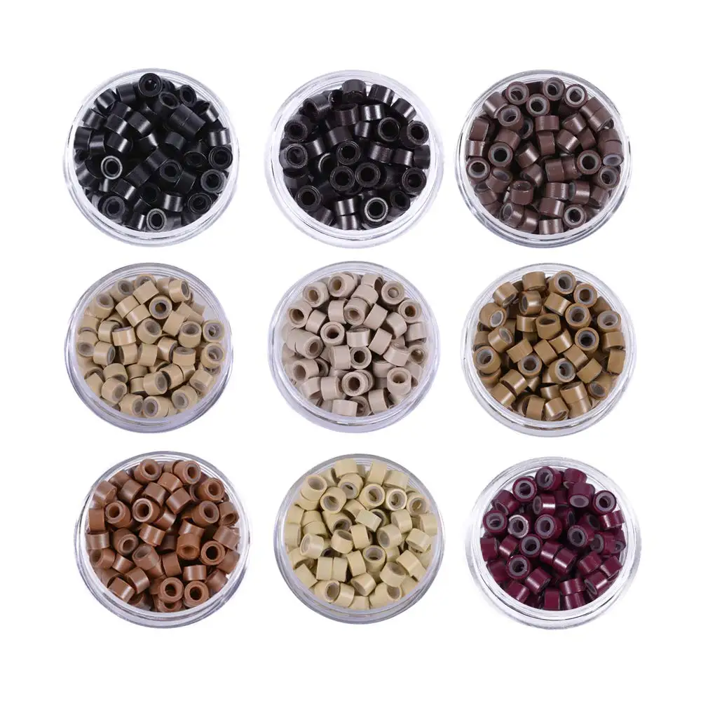 Duufin 2500 Micro Anelli Per Extension Per Capelli, 5,0 Mm, In - Foto 2