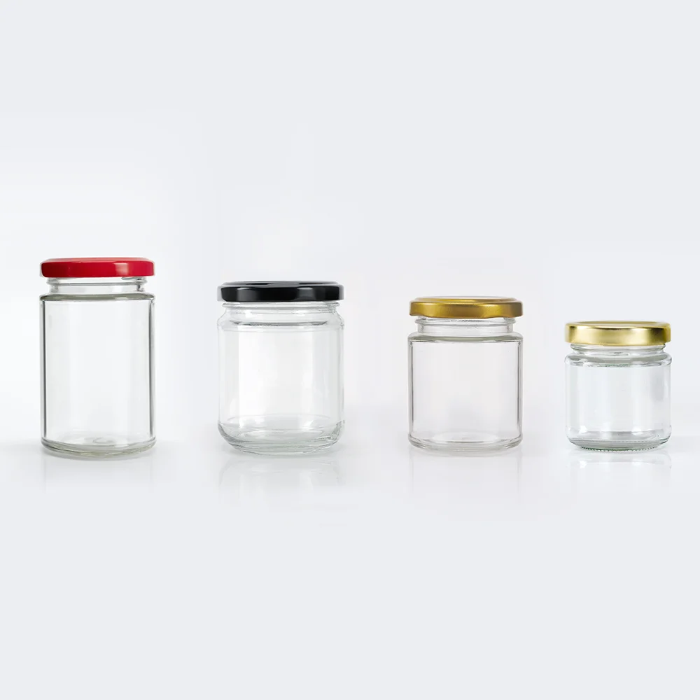 Wholesale 150ml 190ml 210ml 270ml Wide Mouth Straight Side Glass Jars for Food Storage Preserving Pickle Packaging Honey