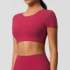 short sleeve-cherry red