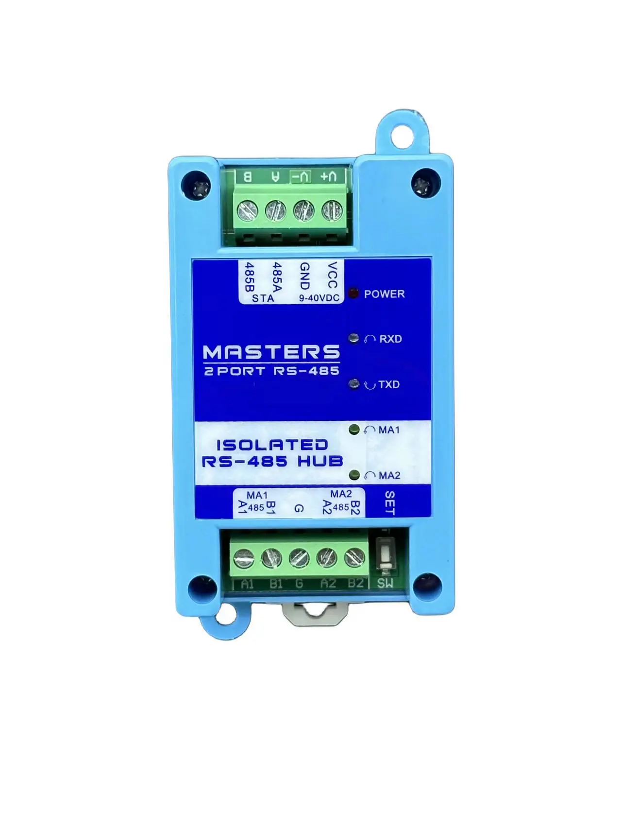 Industrial Grade RS-485 HUB with 2 Masters & Multi Slaves
