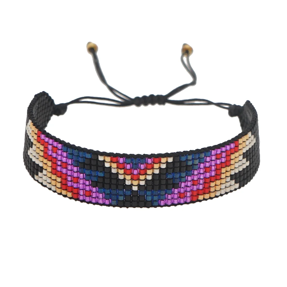 Go2boho Evil Eye Bracelet Handmade Japanese Bead Loom Jewelry Adjustable Miyuki Beaded Bracelets for Women