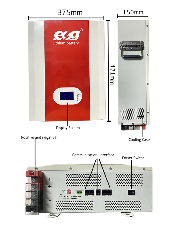 ESG 48V 100ah lithium Battery Module 48V 100ah Deep Cycle Lithium-ion Solar Energy Storage 51.2V Lifepo4 Lithium Battery