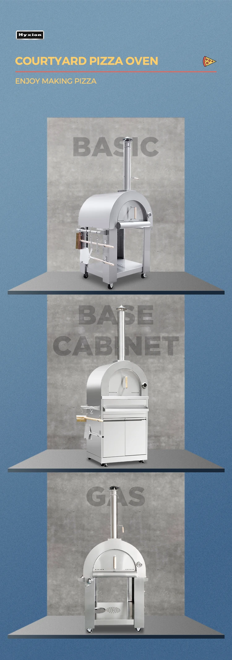 Hyxion Gas And Wood Fired Stainless Steel Pizza Oven For Outdoor Buy Freestanding Wood Fired Pizza Oven Woodburning Pizza Oven Wood Fired Stainless Steel Pizza Oven Product On Alibaba Com