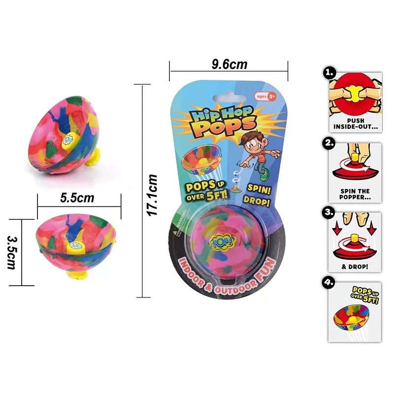 Novelty Squishy Fidget Toys Anti Stress Pop Up Jumping Half Ball