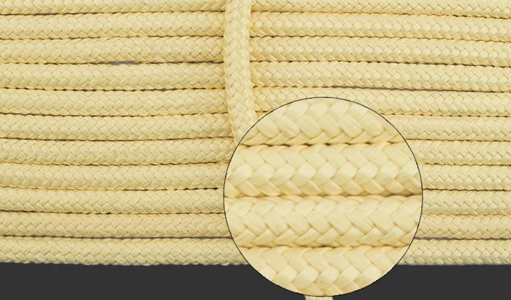 Customized 1-20mm Diameter High Strength Fireproof Aramid Rope
