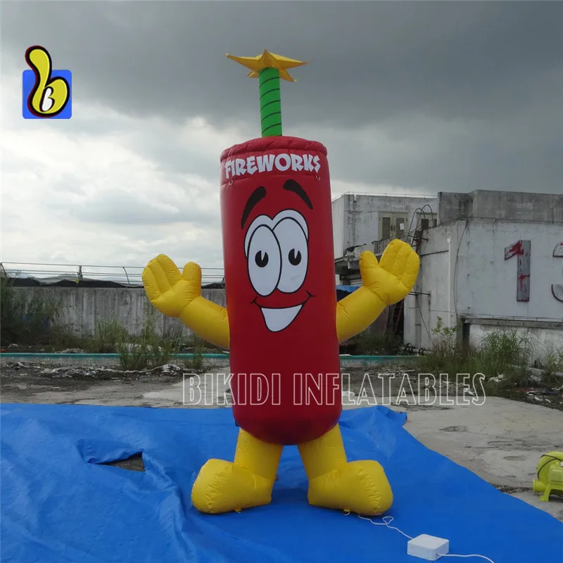 Cute Fireworks Inflatable Firecracker Cartoon for Advertising
