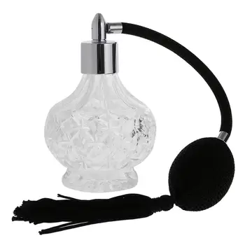 90ml clear Glass perfume bottle with airbag perfume sprayer