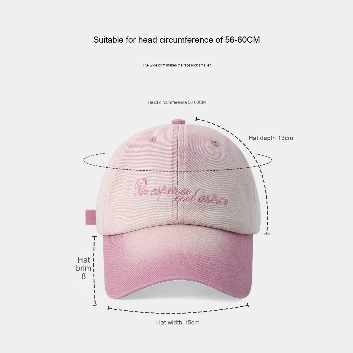 Wholesale 2025 New Arrival Pink Baseball Cap for Men Women High Quality Sporty Style Washed Embroidery Letter Promotion Price