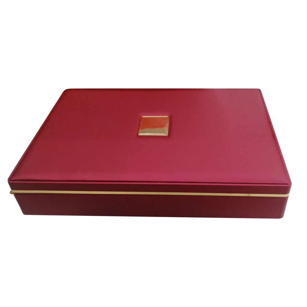 PU Jewelry Box Large Set Storage Box Packaging Crown Buckle Flip Jewelry Ring Bracelet Necklace Combination