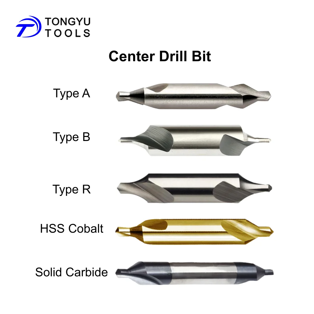 HSS Solid Carbide HM NC Centering Spot Drill Bit for Centre Spot Drilling