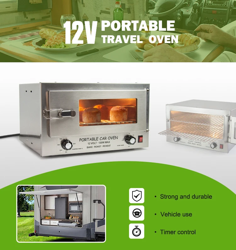 2023 New 12v Truck Kitchenware Oven Portable Cooker Travel Car Oven Buy 12v Car Electric Oven