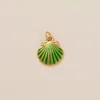 Ciondolo conchiglia verde 8