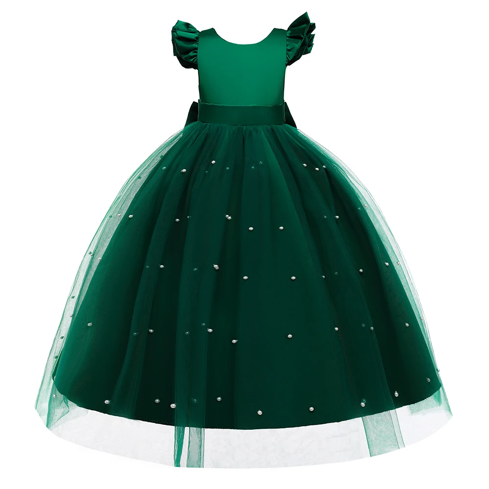 ZH01 4-14 Years Flower Girl Dress for Teenage Girls Long Dress for Children  Lace Girl Birthday Dresses Colors: red, green, purple, - Divisoria  Baclaran Hongkong Cavite Missdelight Bridal Shop