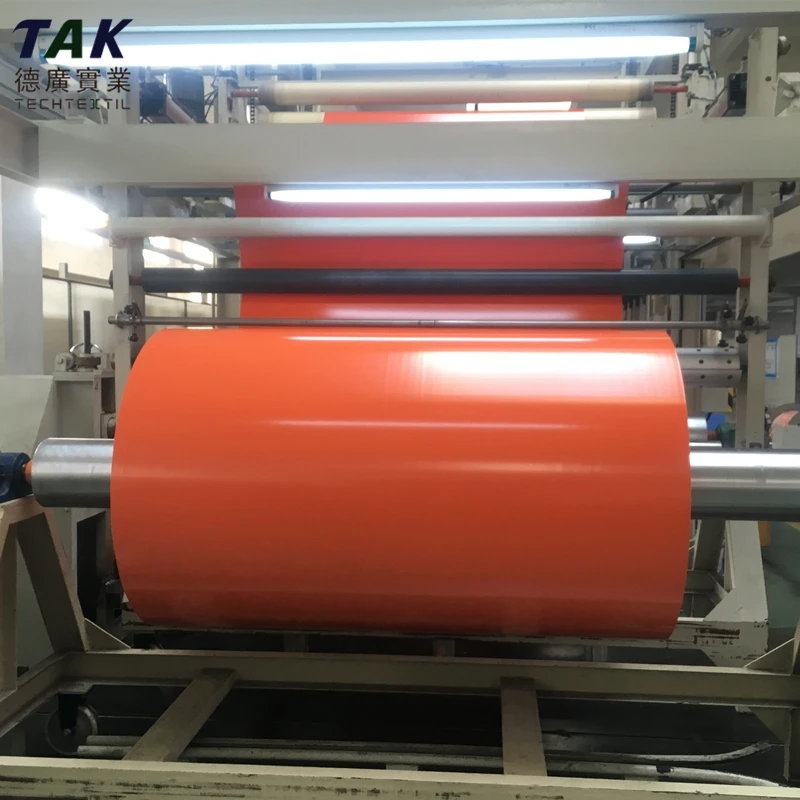 Корейский материал брезента 500d или 1000d с виниловым покрытием 100% полиэстер ПВХ Брезентовая ткань