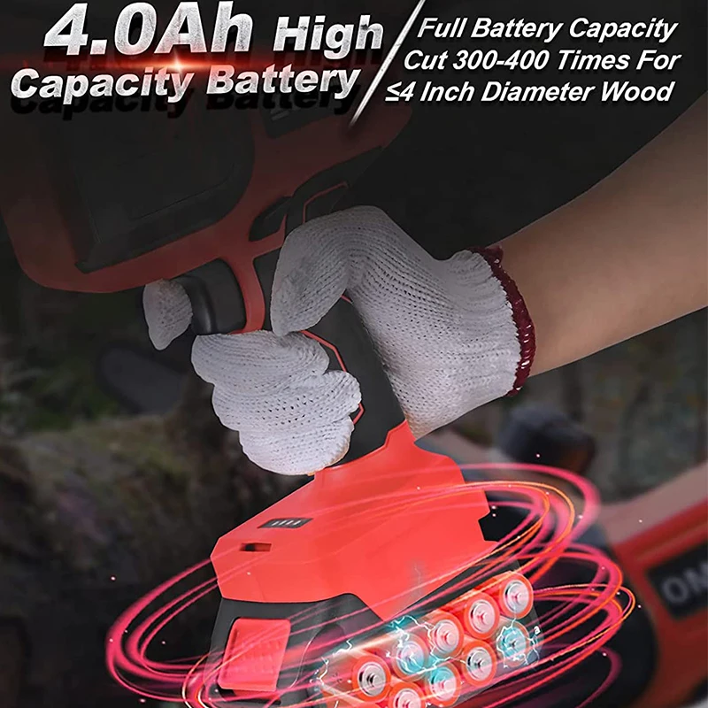 7inch 4.0ah Electric Pole Saw Electric Cordless Chain Saw Left Handed