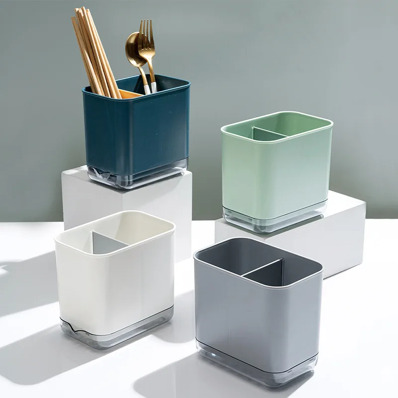 Porta Utensili Da Cucina In Acciaio Inox, Design Semicircolare A Rete, Fori Autodrenanti, 19x9 Cm, Argento