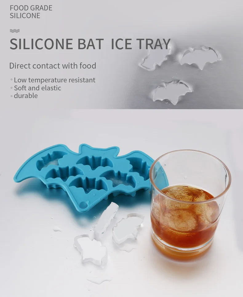 Bat Ice Shape Leatchliving Halloween Series Bat Ice Mold - BPA Free