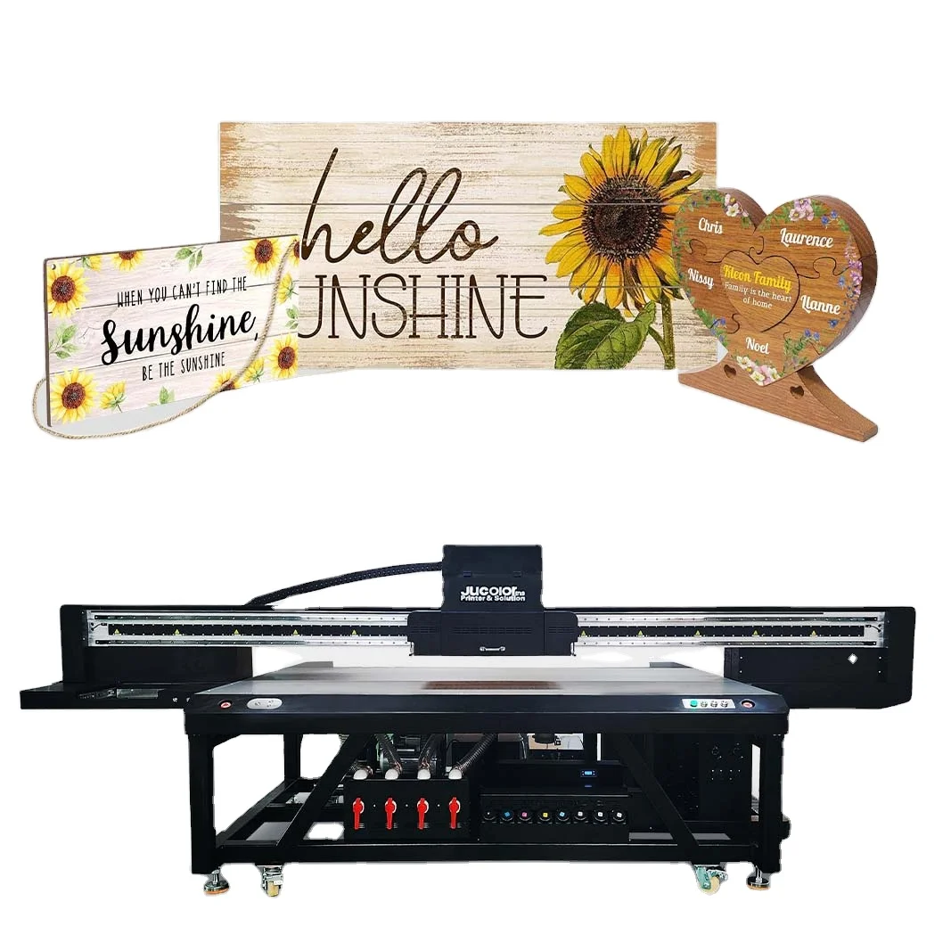 High Image Quality UV Printer 2513 Large Format Ceramic Tile Glass 8x4 ft UV Flatbed Printer with G5 G6 UV Printer