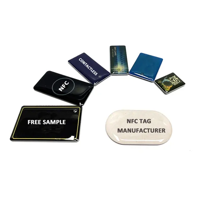 Free Samples Smart Touch RFID Contactless NFC Pet ID Tag NFC Smart Tags Funny Collar Anti-Lost Pet Epoxy Tag For Cat Dog