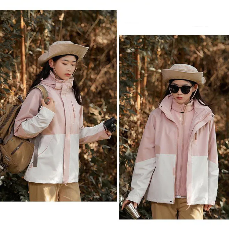 2024 New Design High Quality Men's Mountain Jacket Winter Warm Hooded Rain Jacket Waterproof Coat Pl