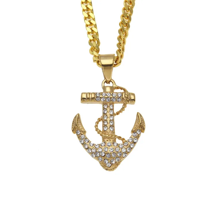 Boat Anchor Pendant Necklace 