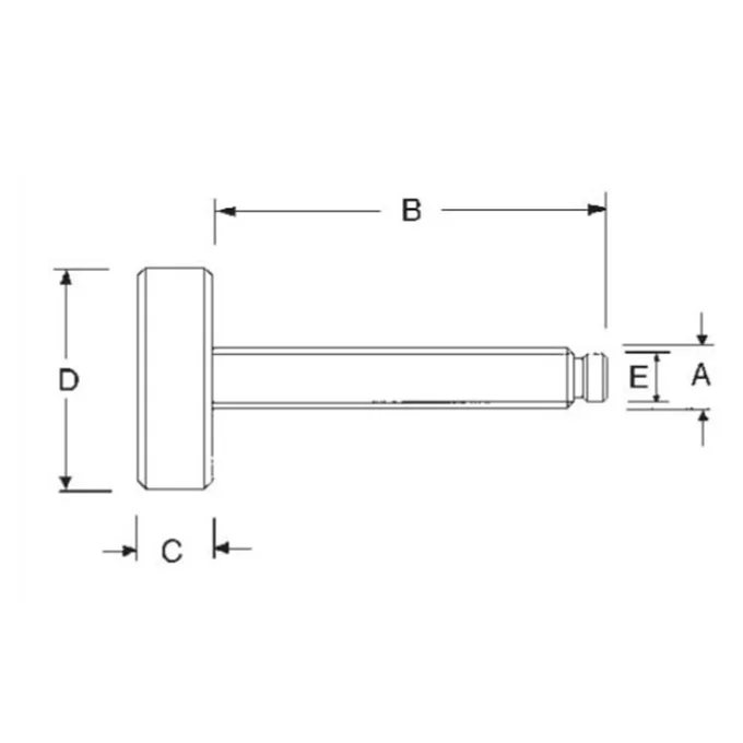 Knurled Knob Swivel Screw Clamp with Large Pad, 3/8-16 X 3.110" OAL