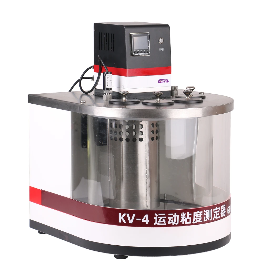 Awdkv4 Kinematic Viscosity Tester Astm D445 Viscosity Meter Lab