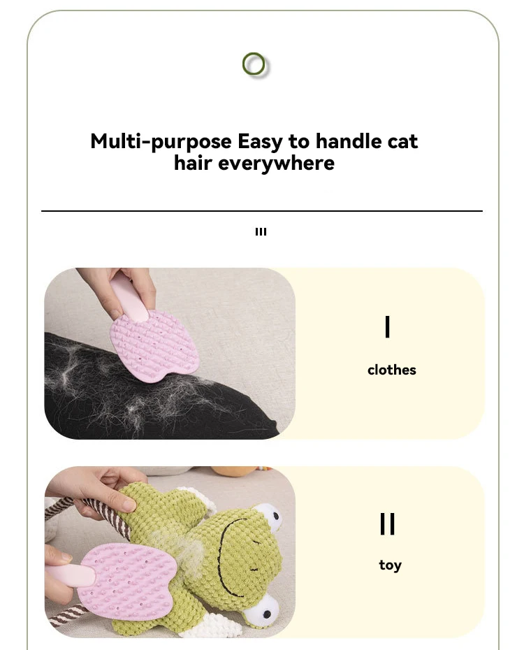 Cat Comb Double-sided Massage Floating Hair Comb to Remove Floating Hair and Clean Skin Double-sided Pet Bath Massage Comb factory