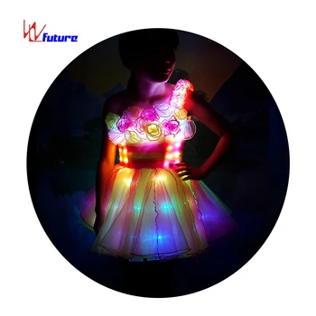 Lights LED Dance Costumes / Ballroom Dance Dress / Stage Clothing for Women