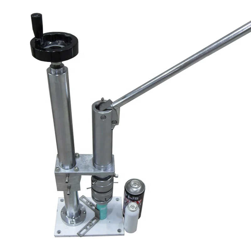 Semi Automatic Spray Crimper Tin Can Valve Crimping Aerosol Sealing Machine
