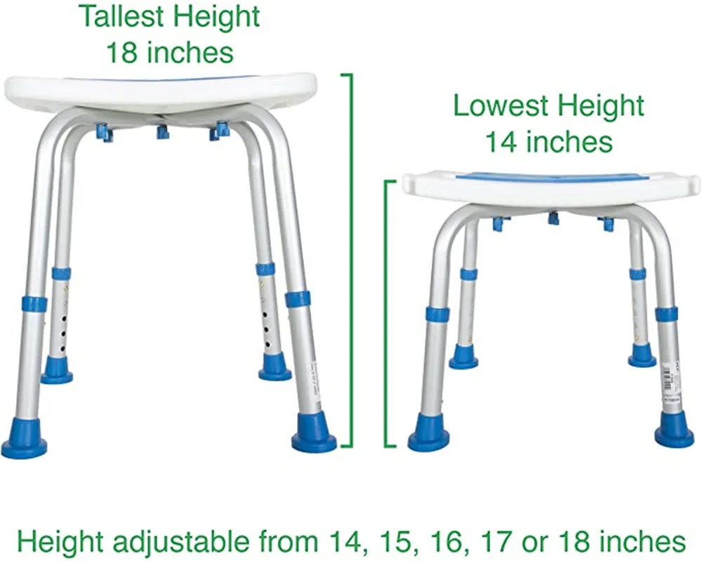Small Shower Chair 500lb Cross Braced Design Bathtub Safety Tool Shower