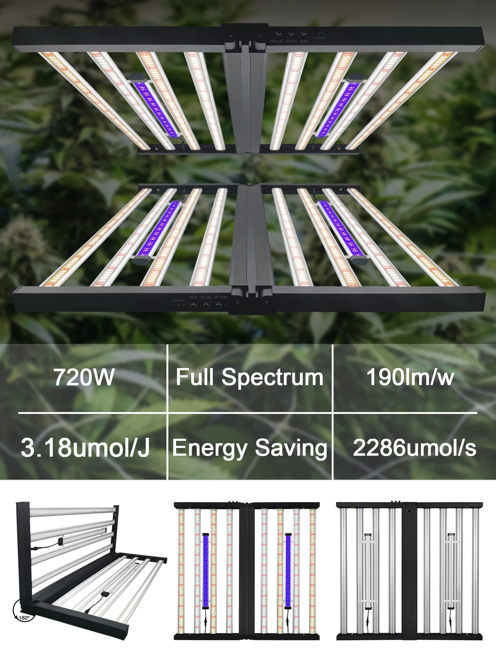 Liweida Replace 1000w Hps Grow Light Hydroponic Full Spectrum